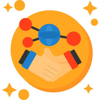 El sıkışma vektör simgesi