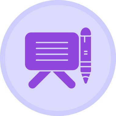 Kalem. Web simgesi basit illüstrasyon