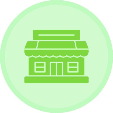 Mağaza. Web simgesi basit illüstrasyon