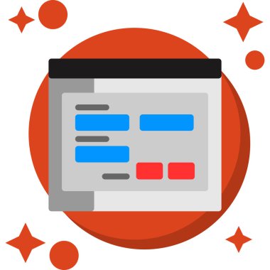 tarayıcı web ayarı simgesi düz biçimli