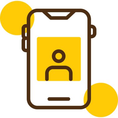 Akıllı telefon. Web simgesi basit illüstrasyon