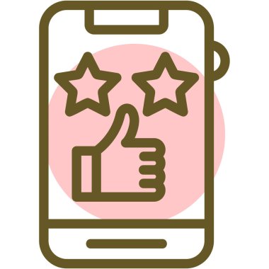 akıllı telefon simgesi vektör illüstrasyonu