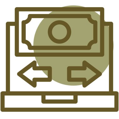 Bilgisayar. Web simgesi basit tasarım