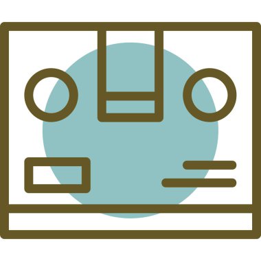 Seo simgesinin vektör illüstrasyonu