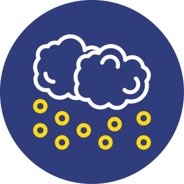 Bulut simgesi vektör illüstrasyonu