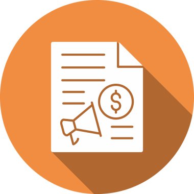 Belge. Web simgesi basit illüstrasyon