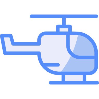 Helikopter ikonu. Web için helikopter vektör simgelerinin özet çizimi