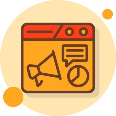 ticari pazarlama vektör simgesi