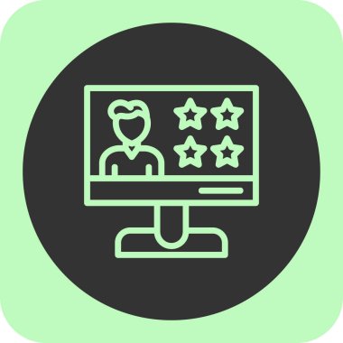 Müşteri servis simgesi vektör illüstrasyonu