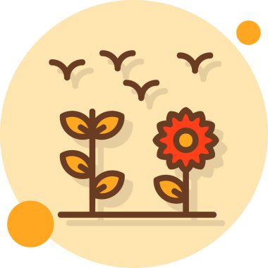 Ağaç. Web simgesi basit illüstrasyon