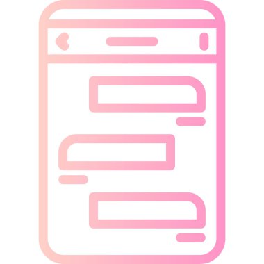 Belge. Web simgesi basit illüstrasyon