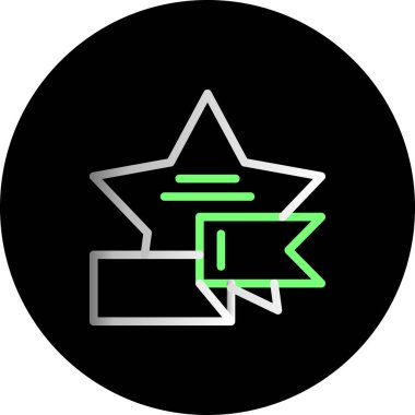 Benzersiz yıldız vektör simgesi