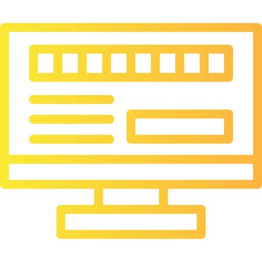 Web simgesi, vektör illüstrasyonu