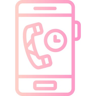 Cep telefonu. Web simgesi basit illüstrasyon