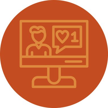 İnternet sohbeti. Web simgesi