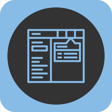 Web simgesi tasarımı illüstrasyonu