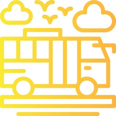 bulut taşıma simgesi ana hat biçiminde