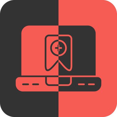 Bir bilgisayar simgesinin vektör illüstrasyonu