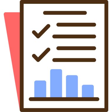 Kontrol listesi. Web simgesi basit illüstrasyon