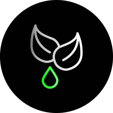 Yaprak simgesi, vektör illüstrasyonu