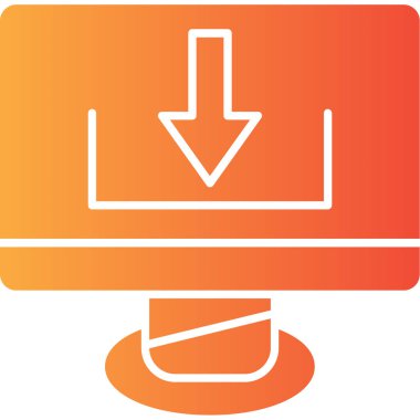 İndir. Web simgesi basit illüstrasyon