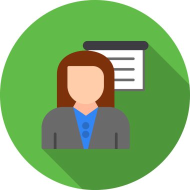 kadın avatar vektör simgesi