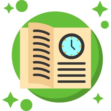 Saat. Web simgesi basit illüstrasyon