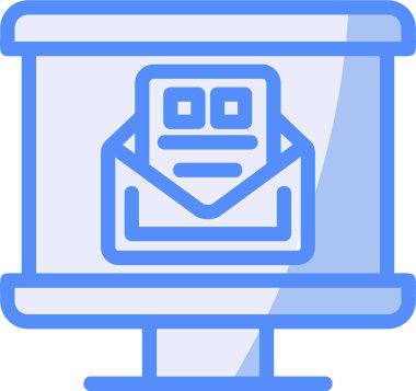 Zarf. Web simgesi basit illüstrasyon