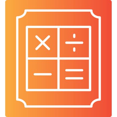 hesap makinesi simgesi vektör illüstrasyonu