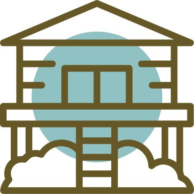 Bir binanın vektör illüstrasyonu