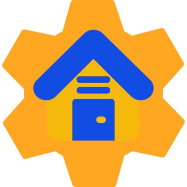 ev simgesi vektör illüstrasyonu