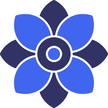 Çiçek. Web simgesi basit illüstrasyon