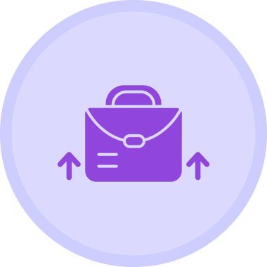 evrak çantası simgesi, basit vektör illüstrasyonu