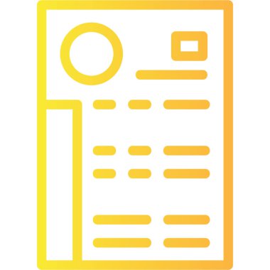 Belge. Web simgesi basit illüstrasyon