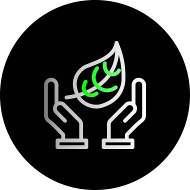 vektör ekoloji ikonu illüstrasyonu