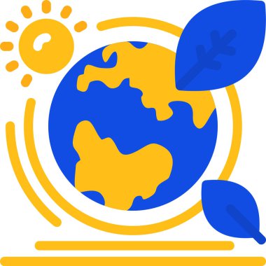 Toprak ekolojisi simgesi düz stil