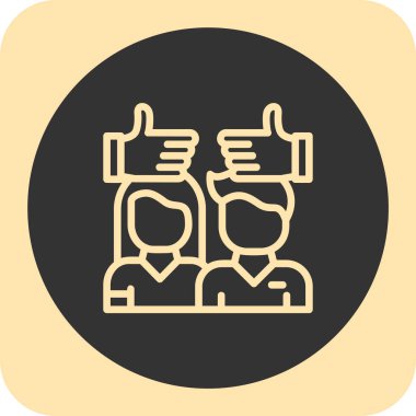 İnsan simgesinin vektör illüstrasyonu