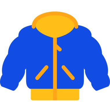 Ceket simgesi, vektör illüstrasyonu