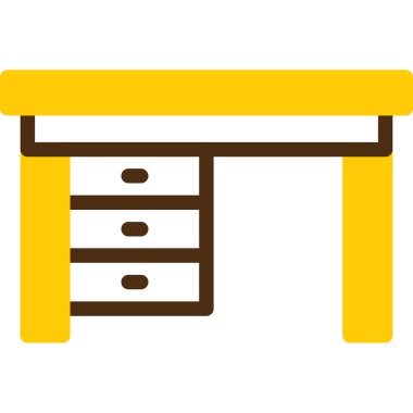 Mobilya. Web simgesi basit illüstrasyon