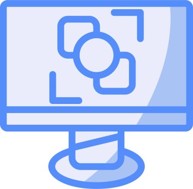 video kamera ikonu vektör illüstrasyonu