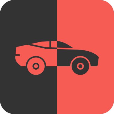 Araba simgesinin vektör illüstrasyonu