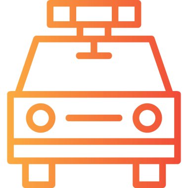 araba simgesi, vektör illüstrasyonu