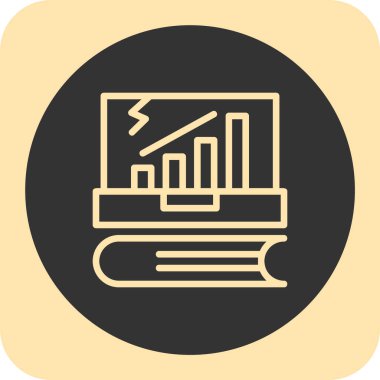 Veri analiz simgesi soyut bir grupta izole edildi