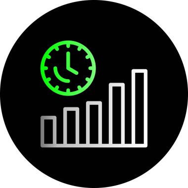 vektör saat web illüstrasyonu basit