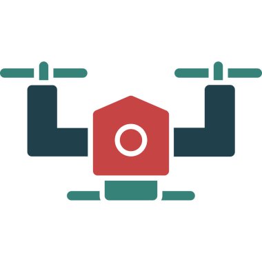 Basit drone vektör simgesi