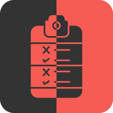 kontrol listesi glyph vektör tasarım illüstrasyonu