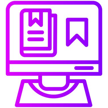 Dizüstü bilgisayar simgesi vektör çizimi