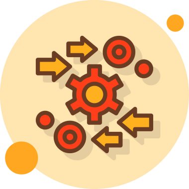 Takım & için iş yönetimi düz simgeleri