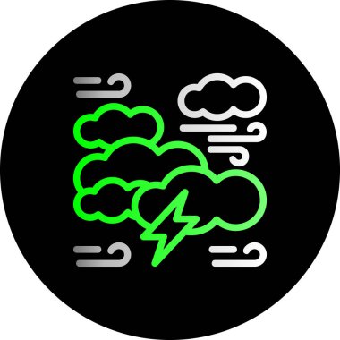 25 g hava bulutu simgesi, vektör illüstrasyon tasarımı