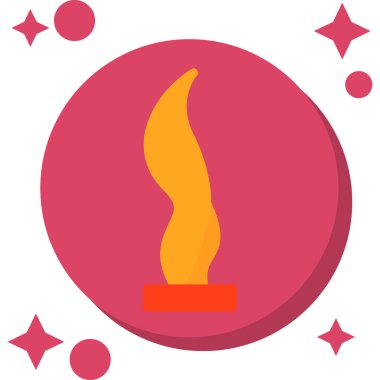 Yangın. Web simgesi basit tasarım